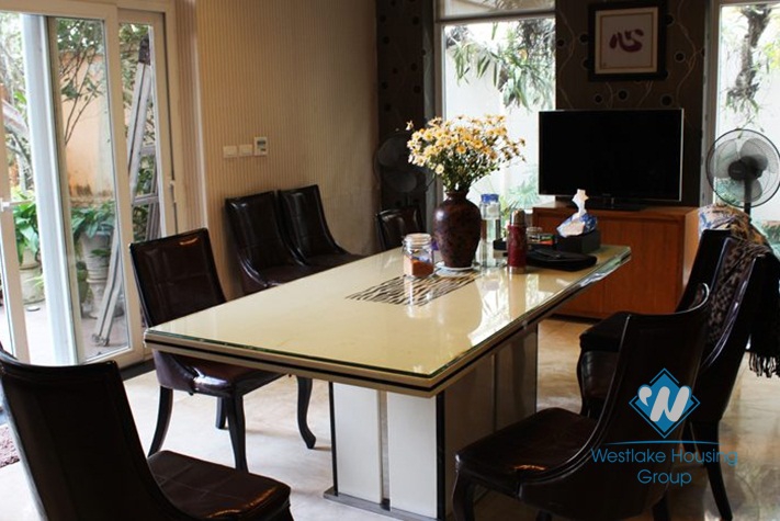 Furnished large villa with 4 bedrooms for rent in Ciputra, Westlake, Tay Ho, Hanoi, Vietnam